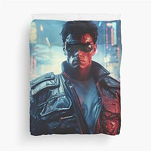 Cyberpunk Supervillains - The Terminator Duvet Cover