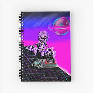 synthwave back to the terminator  Spiral Notebook