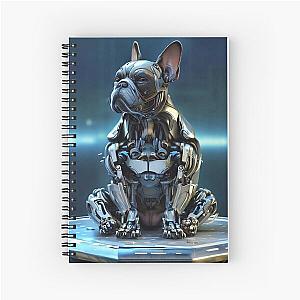 French Bulldog inspired by The Terminator Spiral Notebook