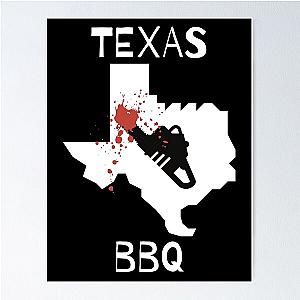 Texas BBQ halloween horror chainsaw design Poster