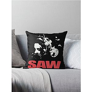 Vintage Saw 2004 movie promo Throw Pillow