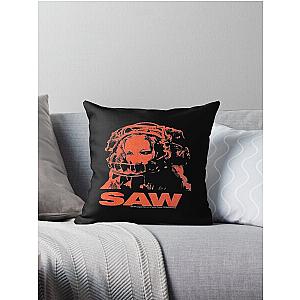 Saw Movie Bear Trap  Throw Pillow