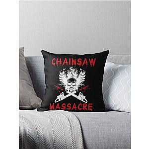 Chainsaw Massacre - Halloween - Arborist - Scary Throw Pillow