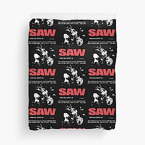 Vintage Saw 2004 movie promo Duvet Cover