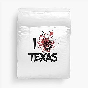 I LOVE TEXAS CHAINSAW - BLACK AND WHITE Duvet Cover