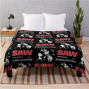 Vintage Saw 2004 movie promo Throw Blanket