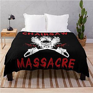 Chainsaw Massacre - Halloween - Arborist - Scary Throw Blanket