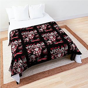 Vintage Retro Jigsaw Saw Movie Comforter