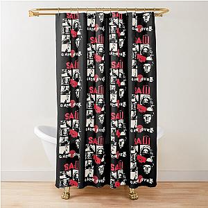 Vintage Saw Jigsaw Game Over Shower Curtain