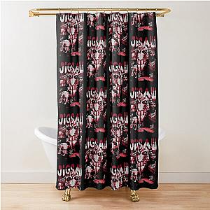 Vintage Retro Jigsaw Saw Movie Shower Curtain