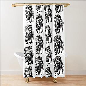 Vintage Reverse Bear Trap Saw Movie Shower Curtain