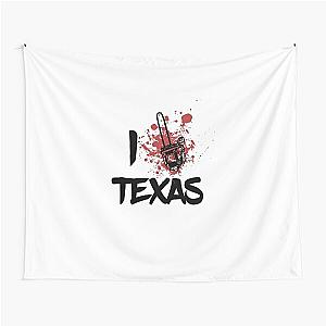 I LOVE TEXAS CHAINSAW - BLACK AND WHITE Tapestry