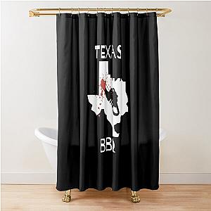 Texas BBQ halloween horror chainsaw design Shower Curtain