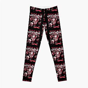 Vintage Retro Jigsaw Saw Movie Leggings