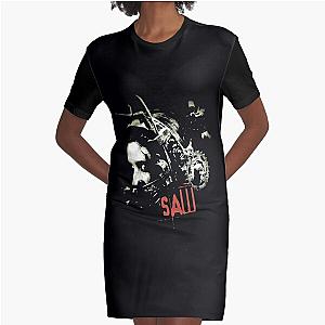 Saw Horror Movie Retro  Graphic T-Shirt Dress