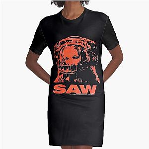 Saw Movie Bear Trap  Graphic T-Shirt Dress