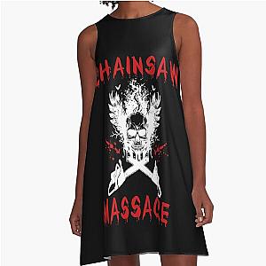 Chainsaw Massacre - Halloween - Arborist - Scary A-Line Dress