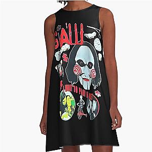 Vintage Saw Horror A-Line Dress