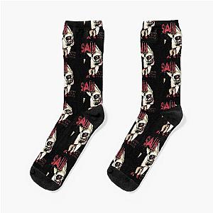 Saw X Horror Movie Lets Play A Game Socks