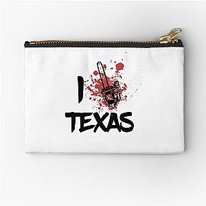 I LOVE TEXAS CHAINSAW - BLACK AND WHITE Zipper Pouch