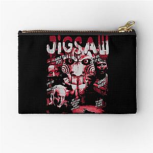 Vintage Retro Jigsaw Saw Movie Zipper Pouch