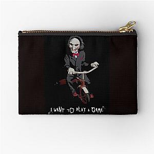 Saw - I want to play a game Zipper Pouch