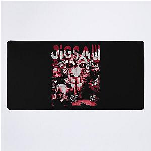 Vintage Retro Jigsaw Saw Movie Desk Mat