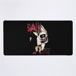 Saw X Horror Movie Lets Play A Game Desk Mat