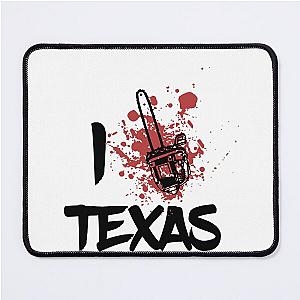 I LOVE TEXAS CHAINSAW - BLACK AND WHITE Mouse Pad