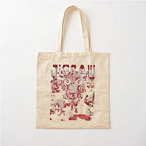 Vintage Saw Reverse  Cotton Tote Bag