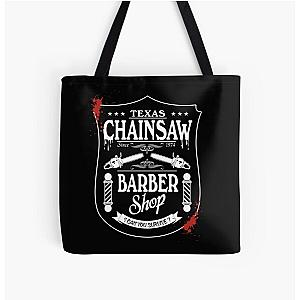 Chainsaw Barber Shop All Over Print Tote Bag