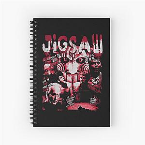 Vintage Retro Jigsaw Saw Movie Spiral Notebook