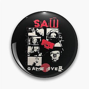 Vintage Saw Jigsaw Game Over Pin