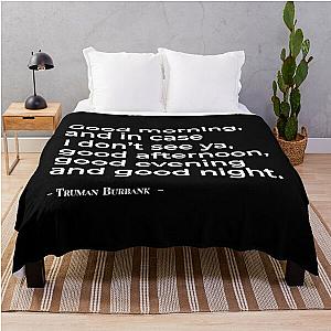 Good morning - The Truman Show Throw Blanket