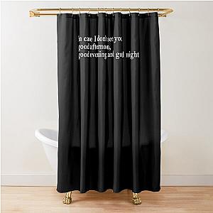 The Truman Show Logo Cheap Tee Logo Funny Cools black Shower Curtain