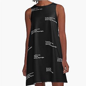 The Truman Show Logo Cheap Tee Logo Funny Cools black A-Line Dress