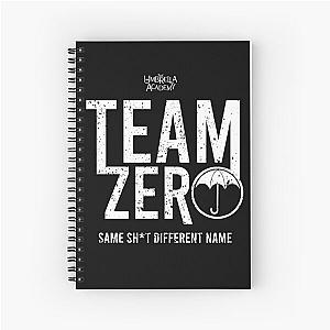 UMBRELLA ACADEMY 2: TEAM ZERO (BLACK BACKGROUND & GRUNGE) Spiral Notebook