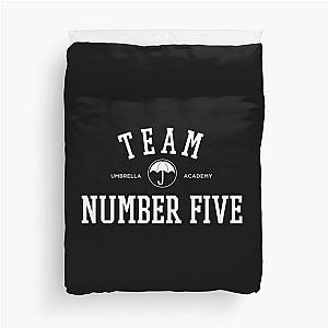 TEAM NUMBER FIVE THE UMBRELLA ACADEMY Duvet Cover