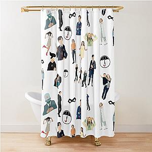 Umbrella Academy Pattern Shower Curtain