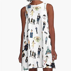 Umbrella Academy Pattern A-Line Dress