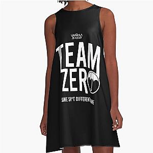 UMBRELLA ACADEMY 2: TEAM ZERO (BLACK BACKGROUND) A-Line Dress