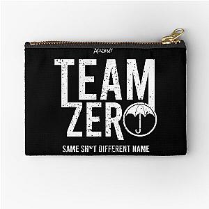 UMBRELLA ACADEMY 2: TEAM ZERO (BLACK BACKGROUND & GRUNGE) Zipper Pouch