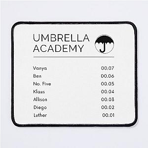 umbrella academy menu Mouse Pad