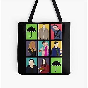 The Umbrella Academy Colors All Over Print Tote Bag