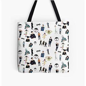 Umbrella Academy Pattern All Over Print Tote Bag