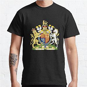 Royal Coat of Arms of the United Kingdom of Great Britain and Northern Ireland as used by King Charles III  Classic TShirt RB0301