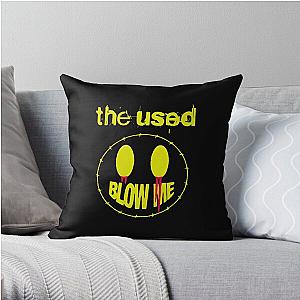 smile yellow Throw Pillow RB0301