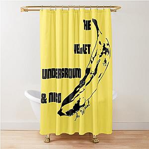 The Velvet Underground and Nico Stenciled Banana Shower Curtain