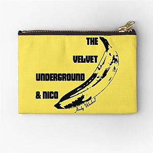 The Velvet Underground and Nico Stenciled Banana Zipper Pouch