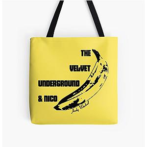 The Velvet Underground and Nico Stenciled Banana All Over Print Tote Bag